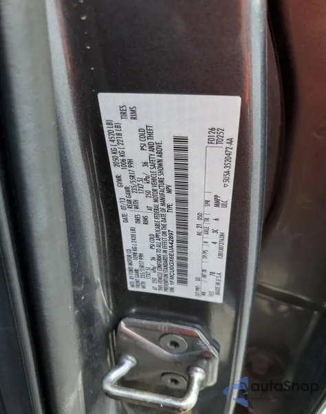 2014 Ford Escape Se из США, поврежденный, VIN 1FMCU0GX6EUA42897